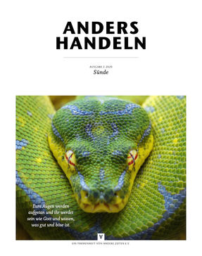 Das Cover des Themenhefts zeigt eine Nahaufnahme einer grünen Schlange, die den Betrachter anschaut.